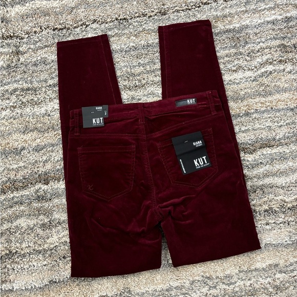 KUT From The Kloth Diana Skinny Jeans Sz 2 | KUT Diana Corduroy Skinny Jeans NWT - Picture 14 of 15
